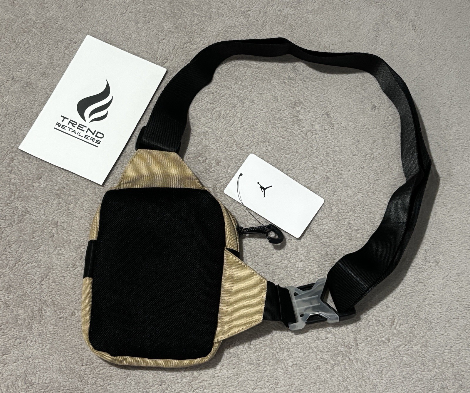 Nike Air Jordan Hip Bag MVP Flight Jumpman Desert Beige 0.5L Small 7A0739-X6A