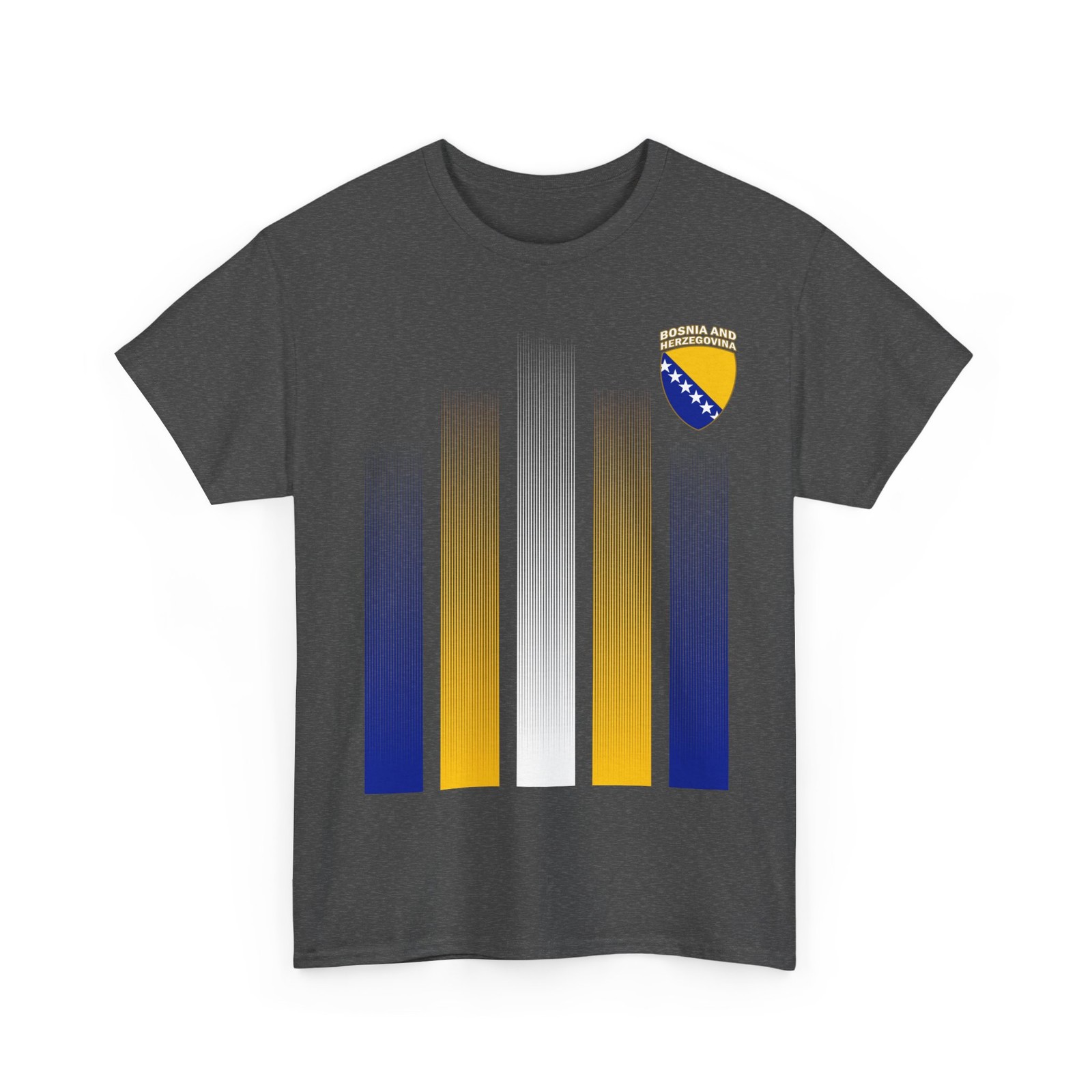 Bosnia and Herzegovina Soccer Tee, Bosnian and Herzegovinian Flag Soccer Shirt