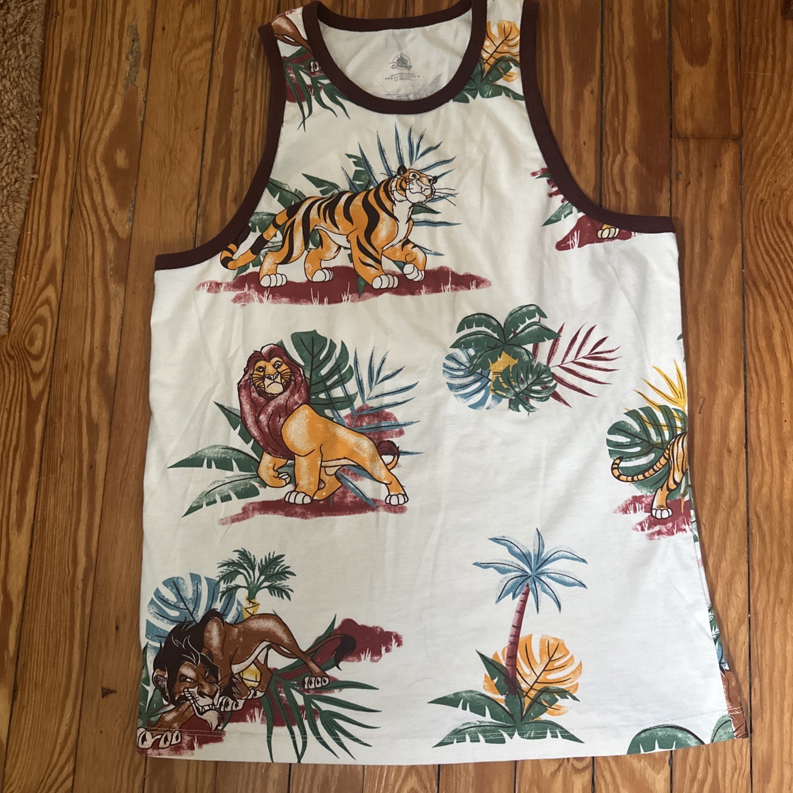 Disney Lion King Tank Top Simba Rare Print Size Medium