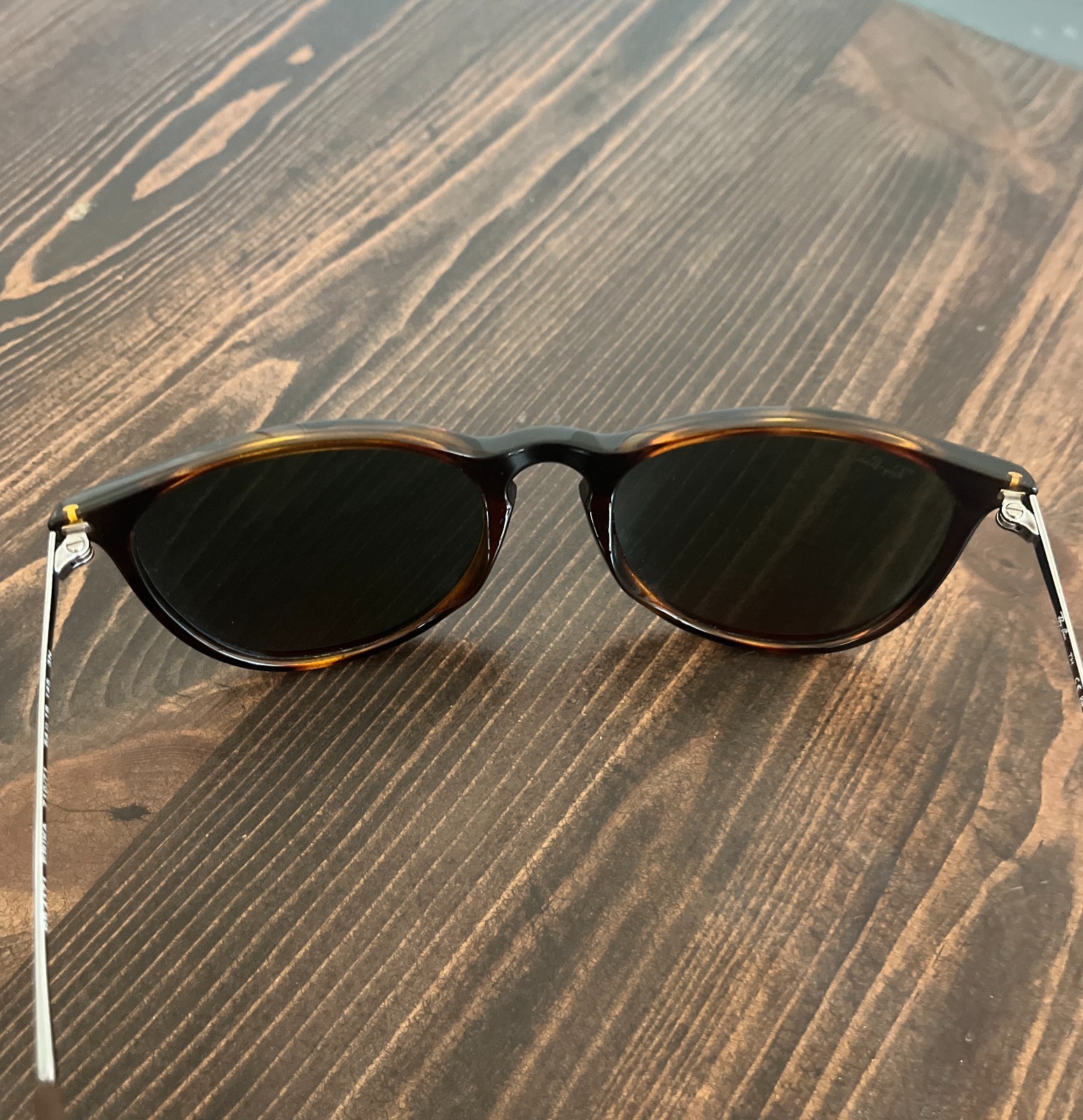 Ray-Ban Erika RB4171 Sunglasses Havana Dark Green Gradient w/ Case and Box