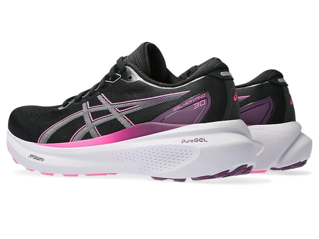 ASICS Women’s Gel-Kayano 30 Running Shoes, 9.5, Black/Lilac HINT