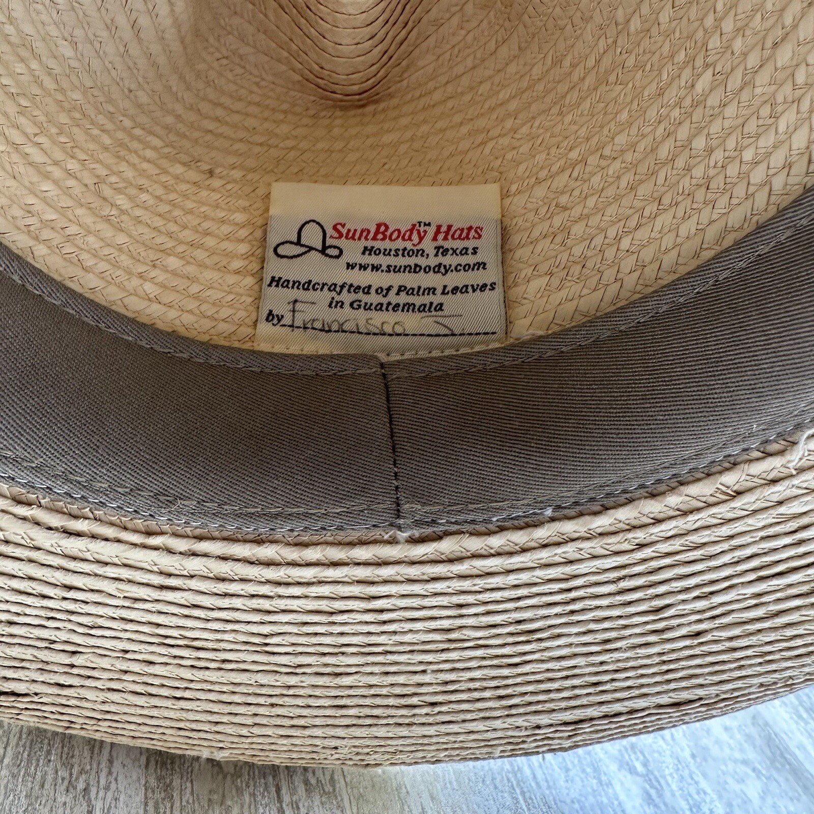 Rodeo Cowboy Hat Mens Approx Size 6.75 Straw Long Oval Wide Rim Beer Bottle Caps