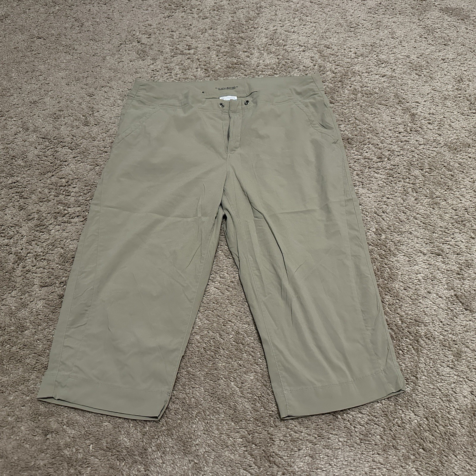 Columbia Omni-Shield Pants Womens 16 Capris Advanced Repellency Hiking Outdoor