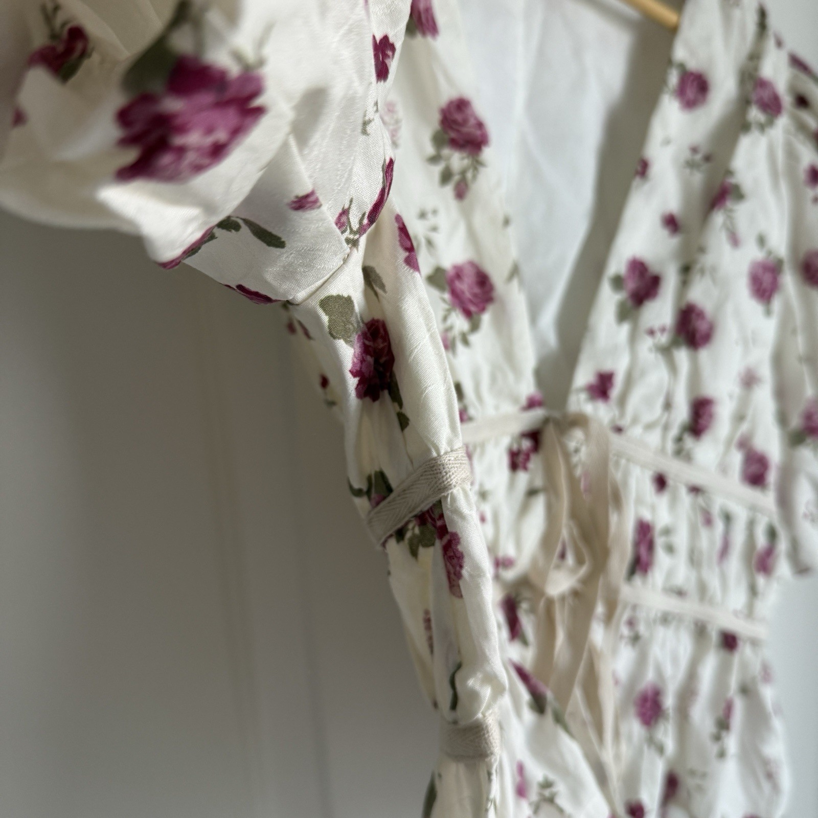 Aureum Women’s Floral Top Milkmaid Fairy Cottagecore SZ M Bohemian Peasant