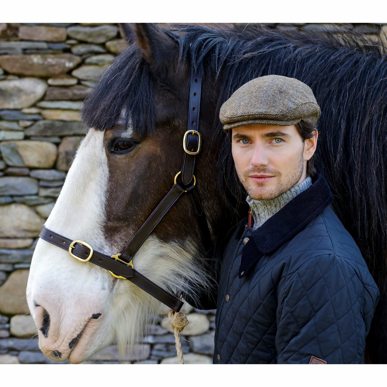 Mucros Weavers Irish Tweed Trinity Flat Cap 100% Wool Touring Newsboy Hat