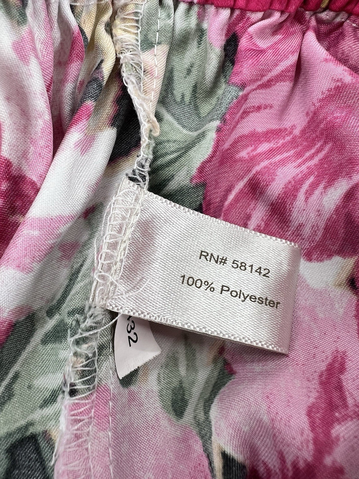 Boston Proper Floral Animal Print Jogger Pants Elastic Waist Polyester