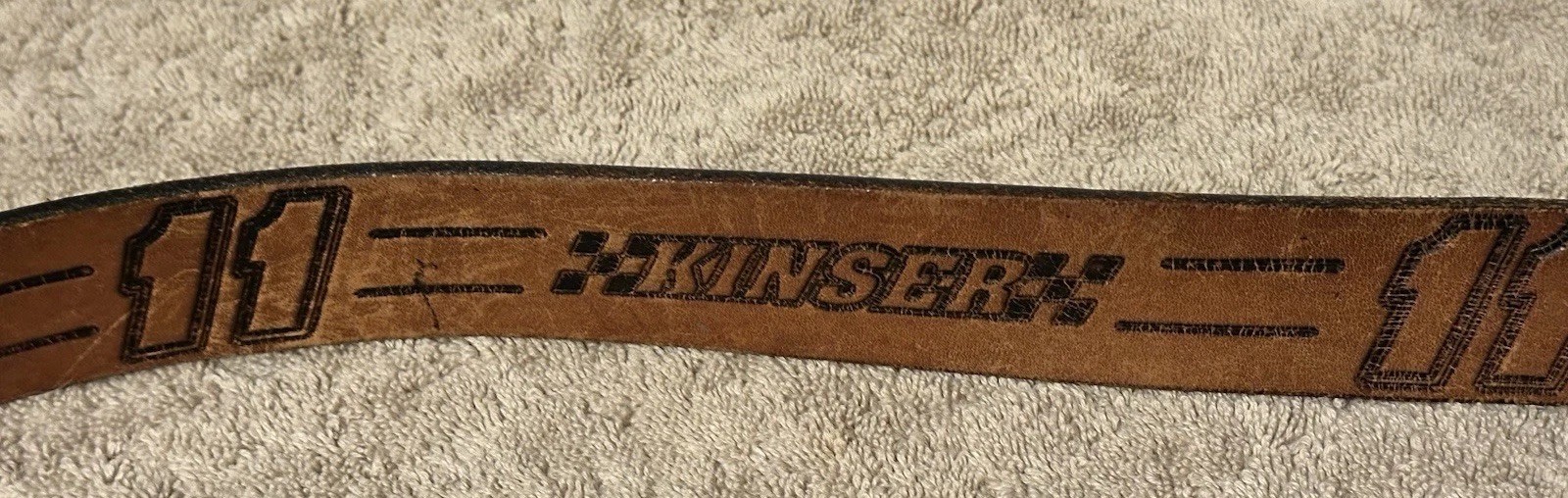 VTG Steve Kinser #11 Genuine Leather Belt IROC World Of Outlaws Sprint Car 32/34
