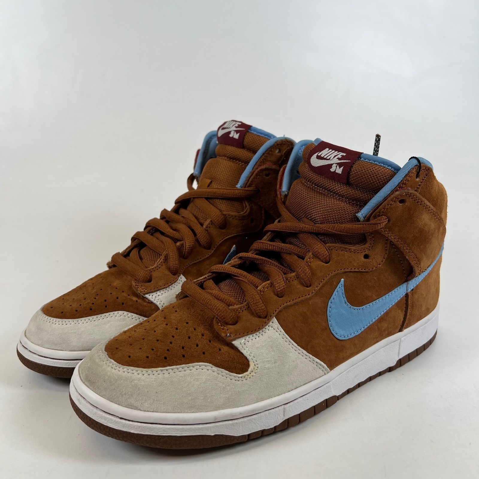 Nike SB Dunk High Premium Hazelnut Light Blue 313171-241 Mens Size 9.5
