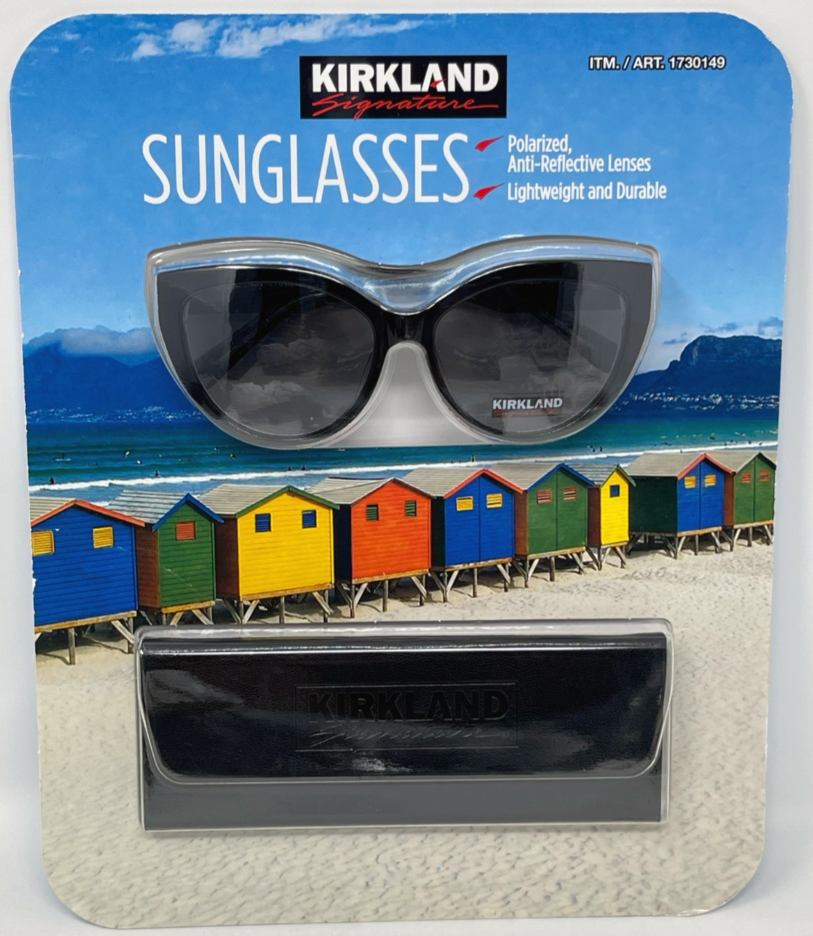 Polarized Sunglasses Kirkland Signature Black / Crystal w/ Case 100% UV