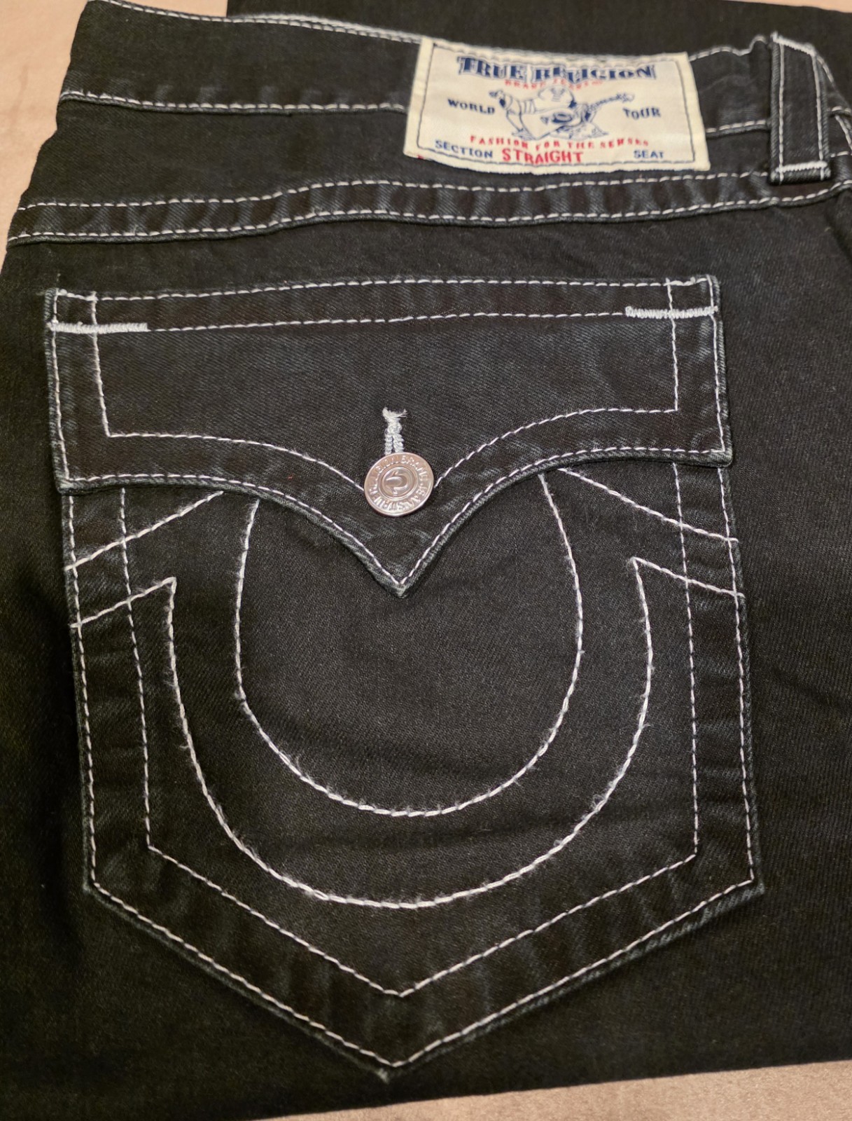 True Religion Jeans, Black Size 40 New