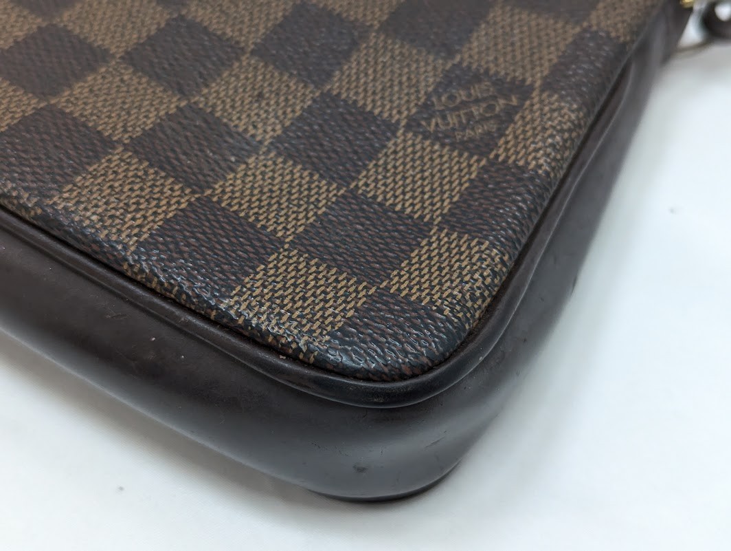 LOUIS VUITTON Damier Ebene Navona Accessories Pouch Hand Bag N51983 Authentic LV