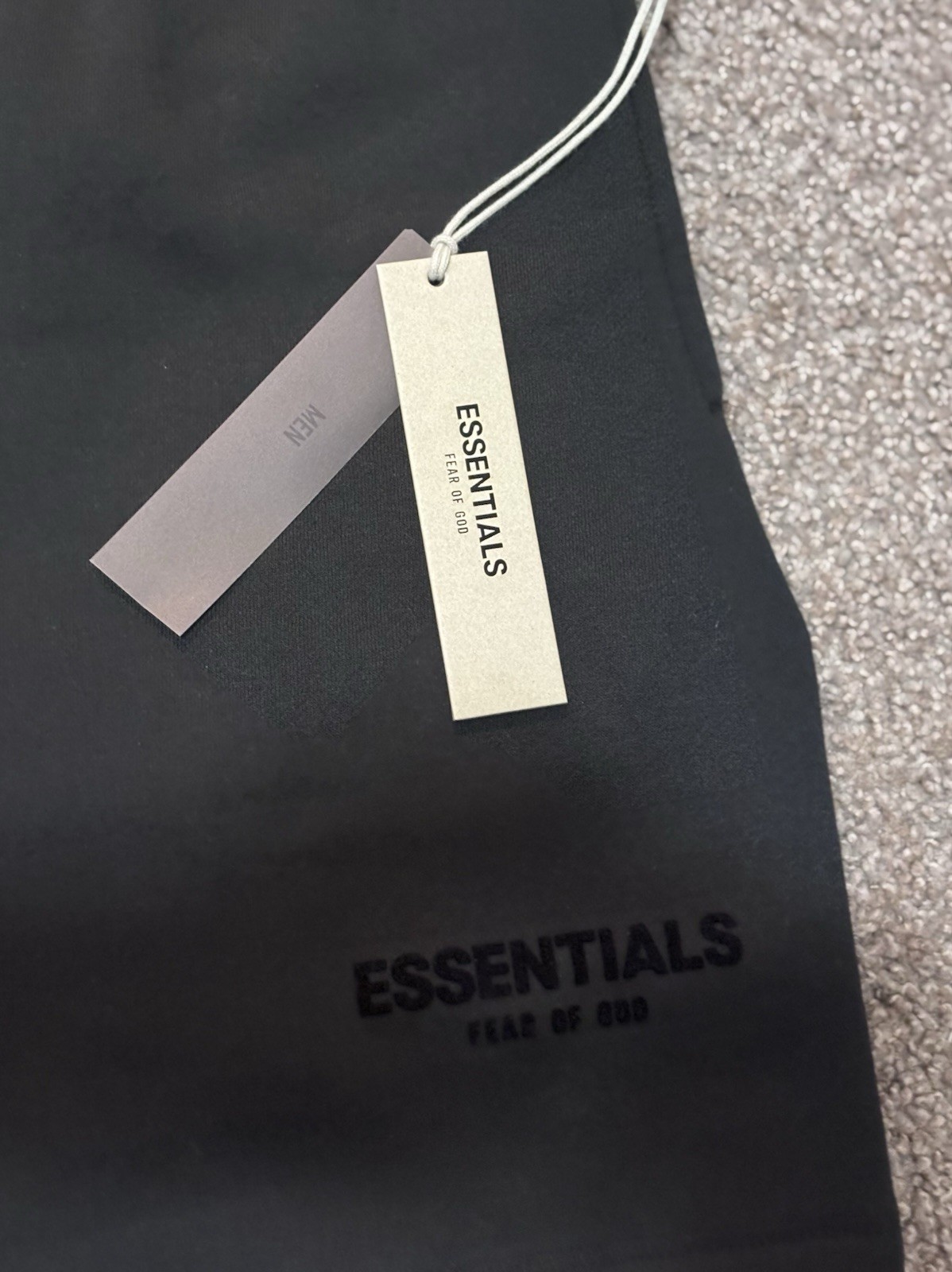 Essentials Fear of God Men’s Black Sweat Shorts S Pockets New Tags