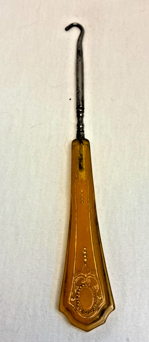 Antique Pyralin Button Hook Victorian- Edwardian Era #9120