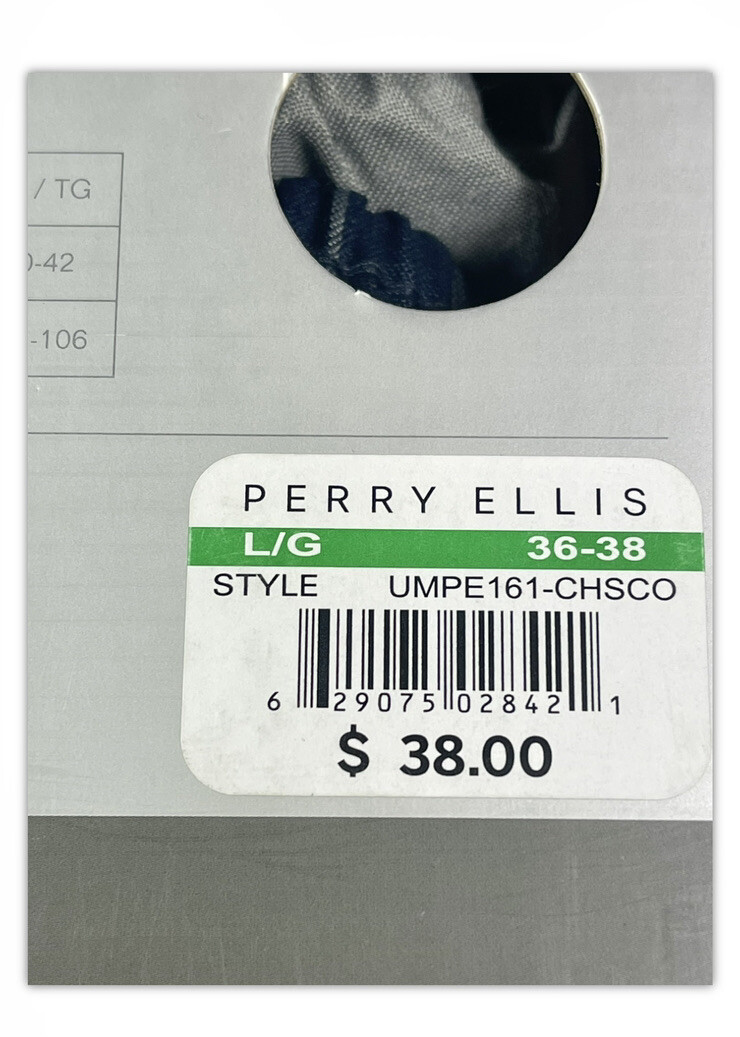 NWT PERRY ELLIS. 3 Pack. Cotton Stretch Woven Boxer. Multi. MSRP $38.00