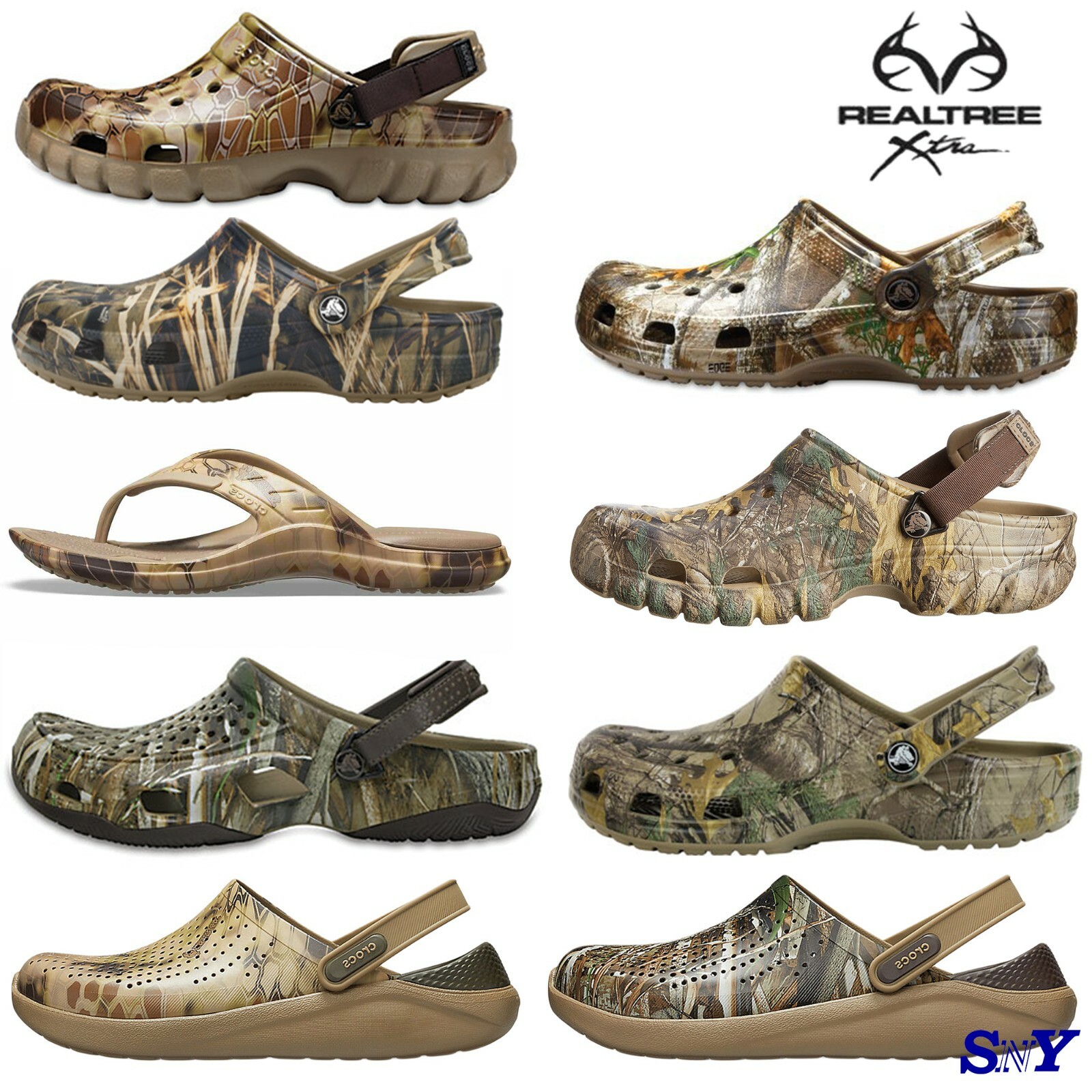 CROCS Classic REALTREE Camo Clog LightWeight Breathable Men’s Size
