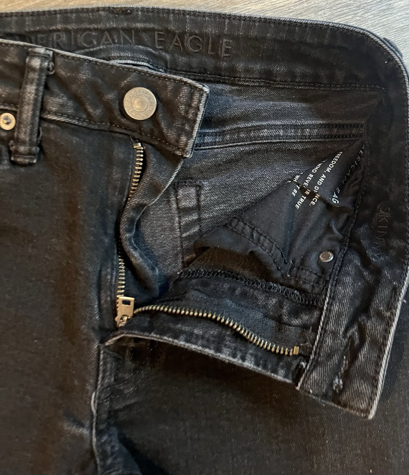 Men’s American Eagle Black Skinny Jeans, Sz 29 x 30, NE(X)T LEVEL AIRFLEX