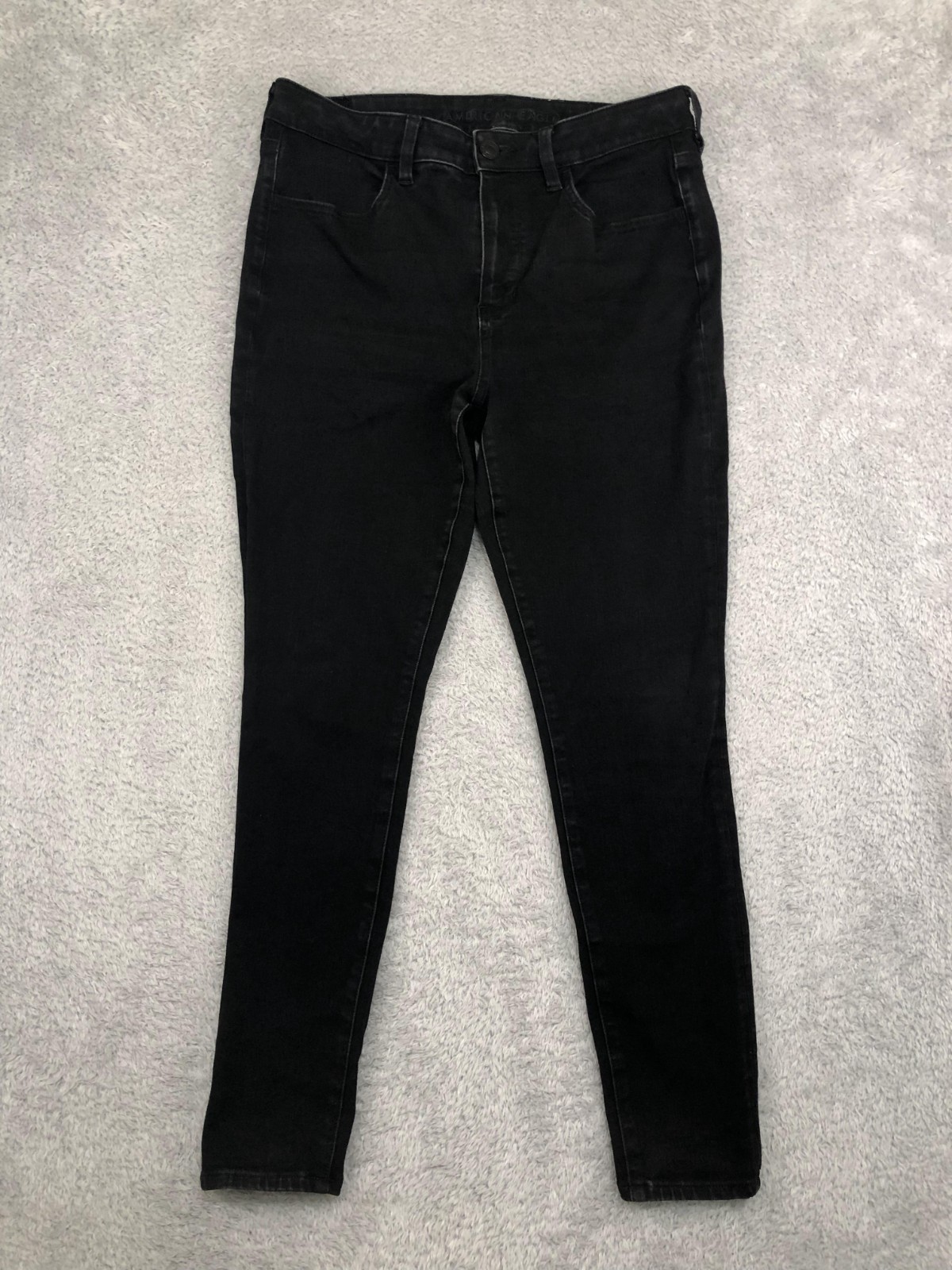 American Eagle Jeans Womens Size 12 (31×27) Black Hi Rise Jegging