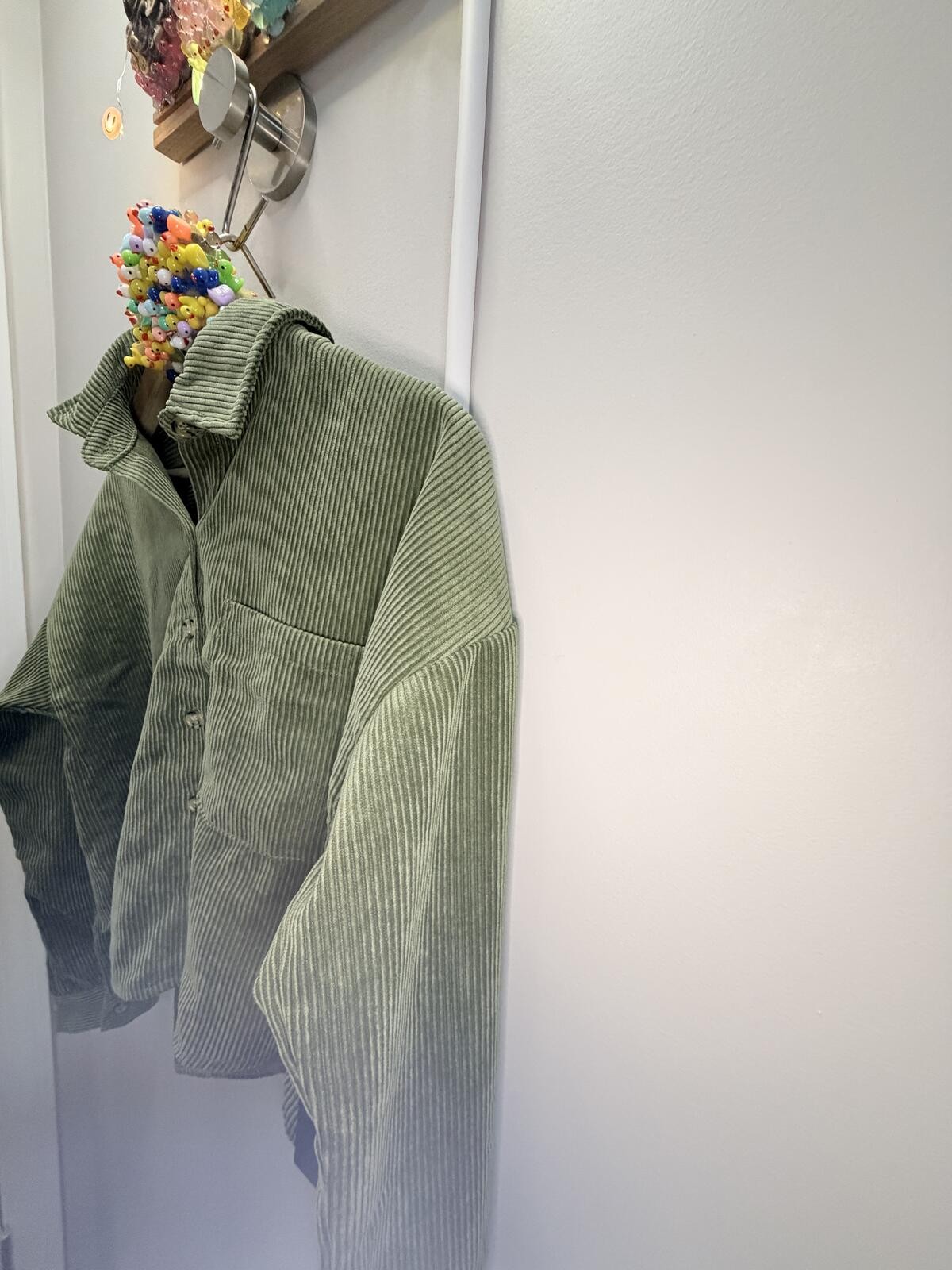 Moa Moa Light Green Corduroy Button-Up Shirt Jacket – Deftduck Curated
