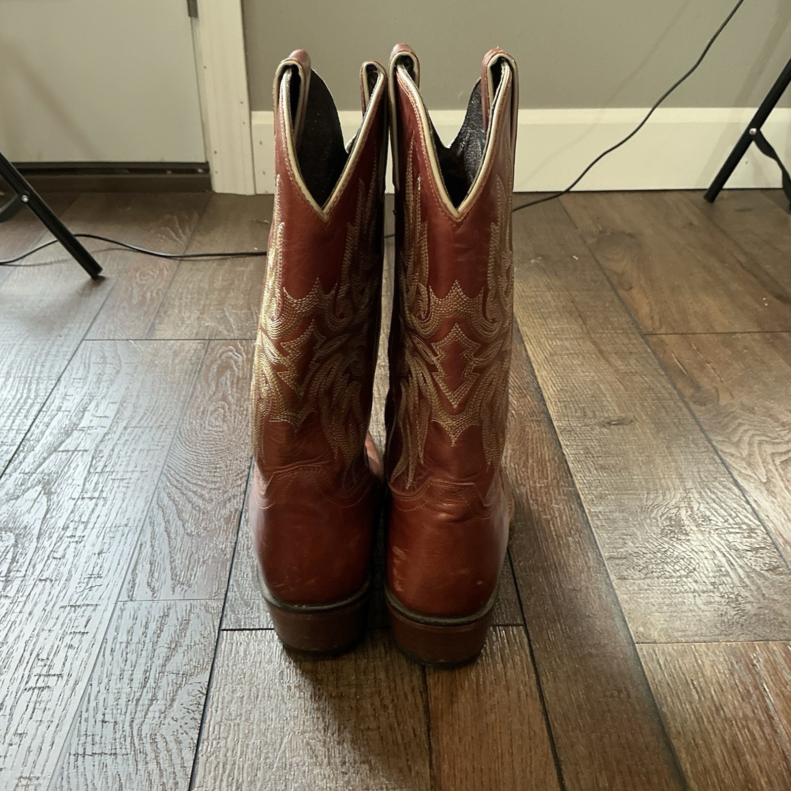 VINTAGE Sonora Western Cowboy Boots Men’s 7D Brown Leather Mexico Made #21C5