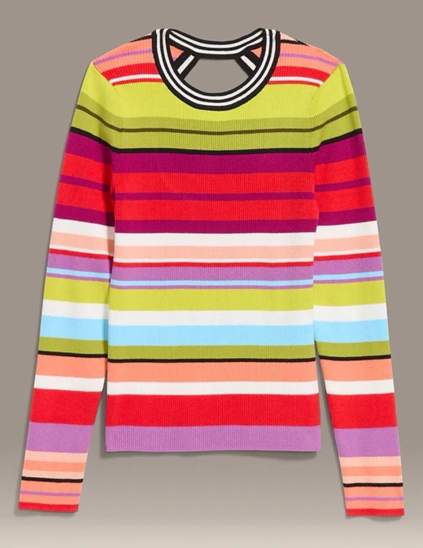 Old Navy x Christopher John Rogers Long-Sleeve Back Keyhole Sweater XS,S,M,L,XL.