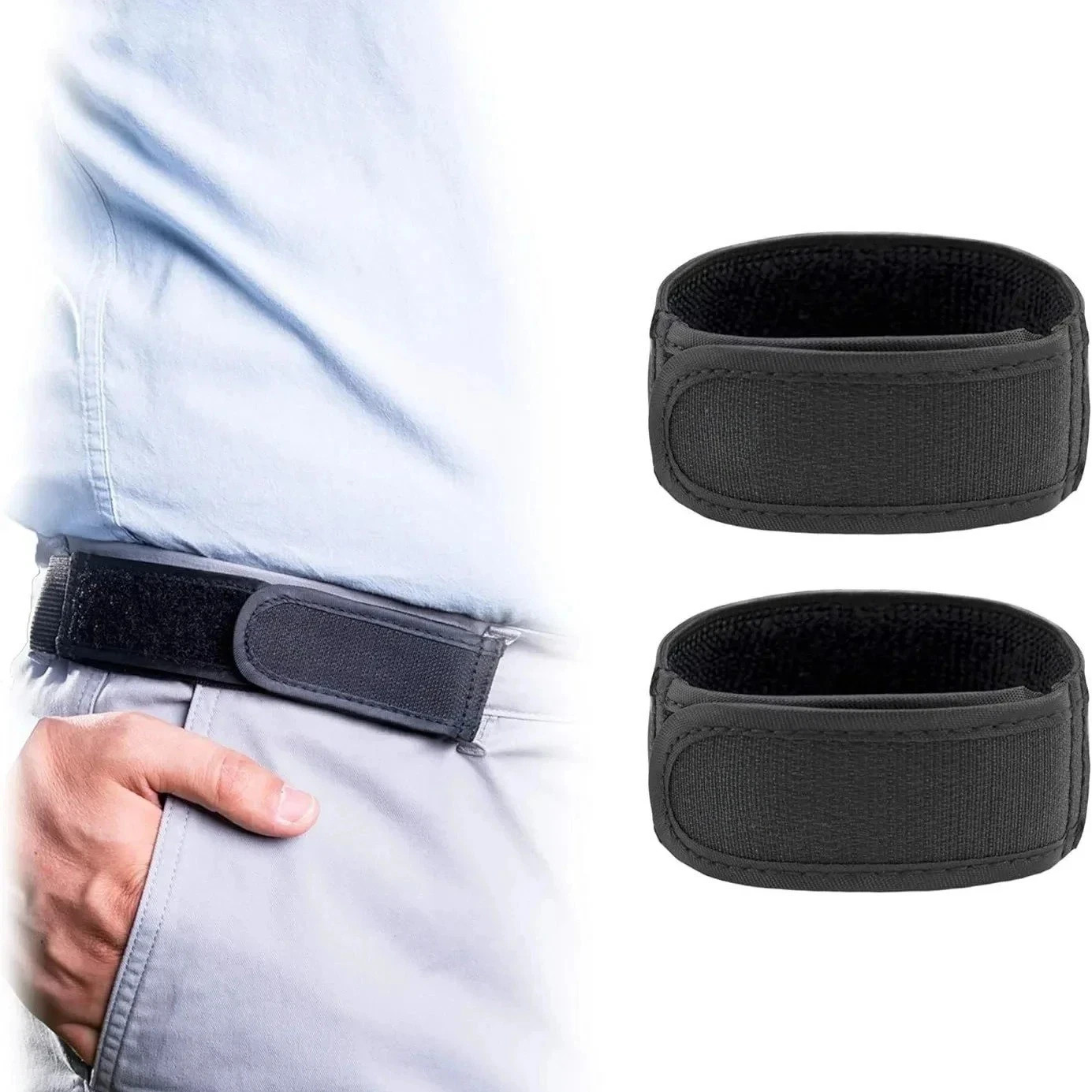 2PCS BeltBro Pro Belt Pairs for Men | Next Gen Buckle-Free Elastic Belt | USA