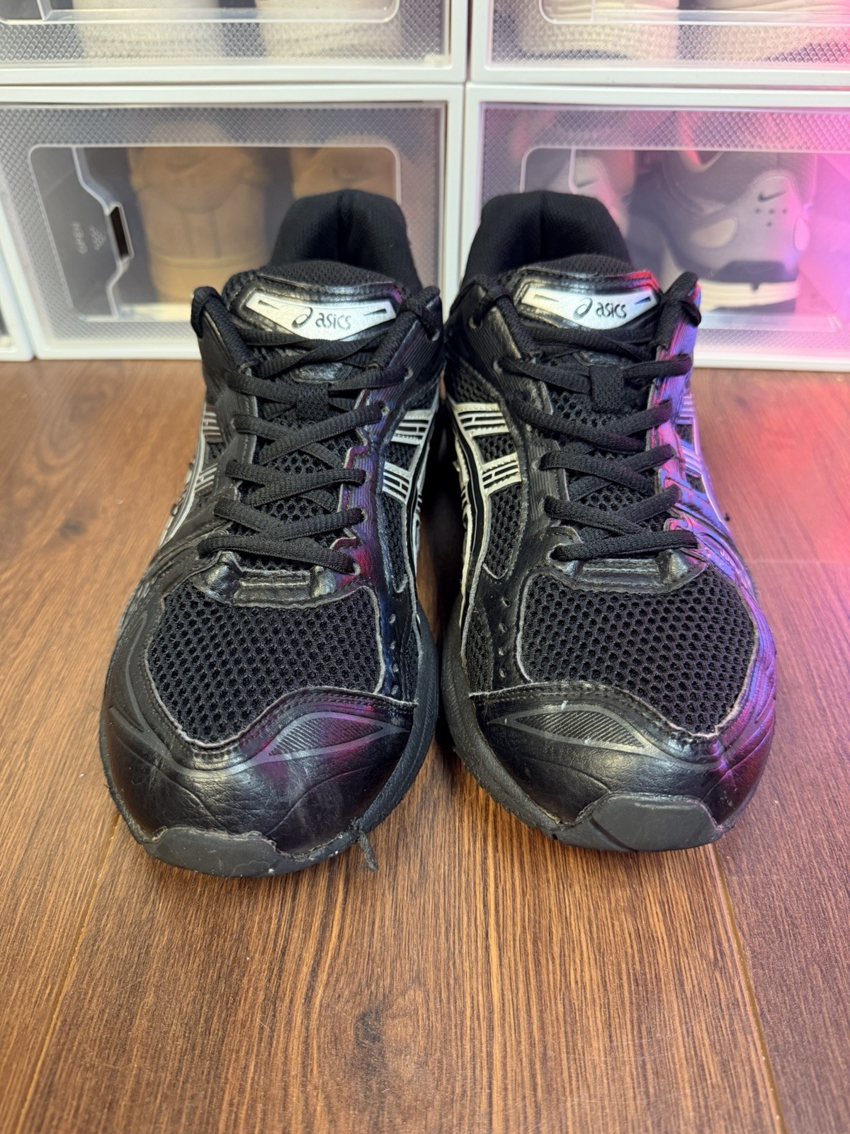 ASICS GEL-KAYANO 14 sneaker shoes color Black/Pure Silver