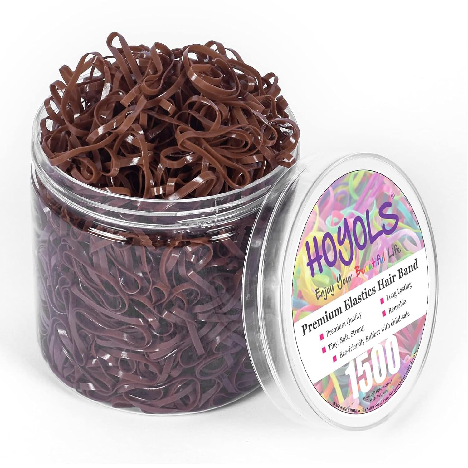Clear Hair Ties, 1500 Pcs Small Elastic Rubber Bands | Soft Mini TPU Rubber Band