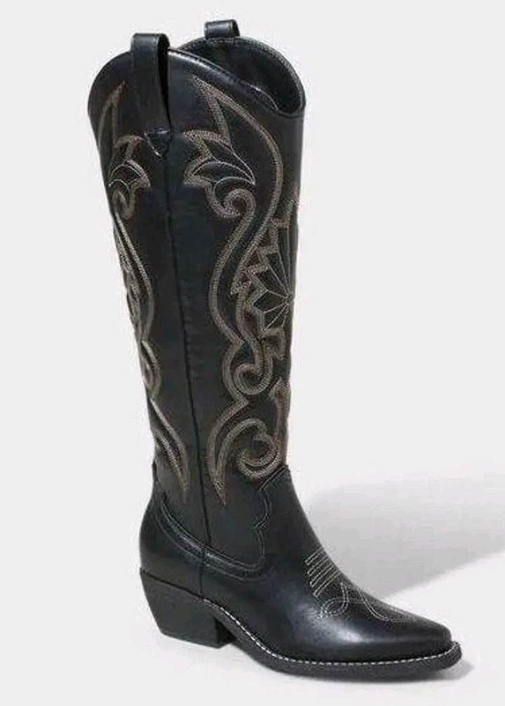 🥥 Wild Fable Women’s Kenzie Tall Western Boots Size 7 1/5🆕️AS SHOWN👇