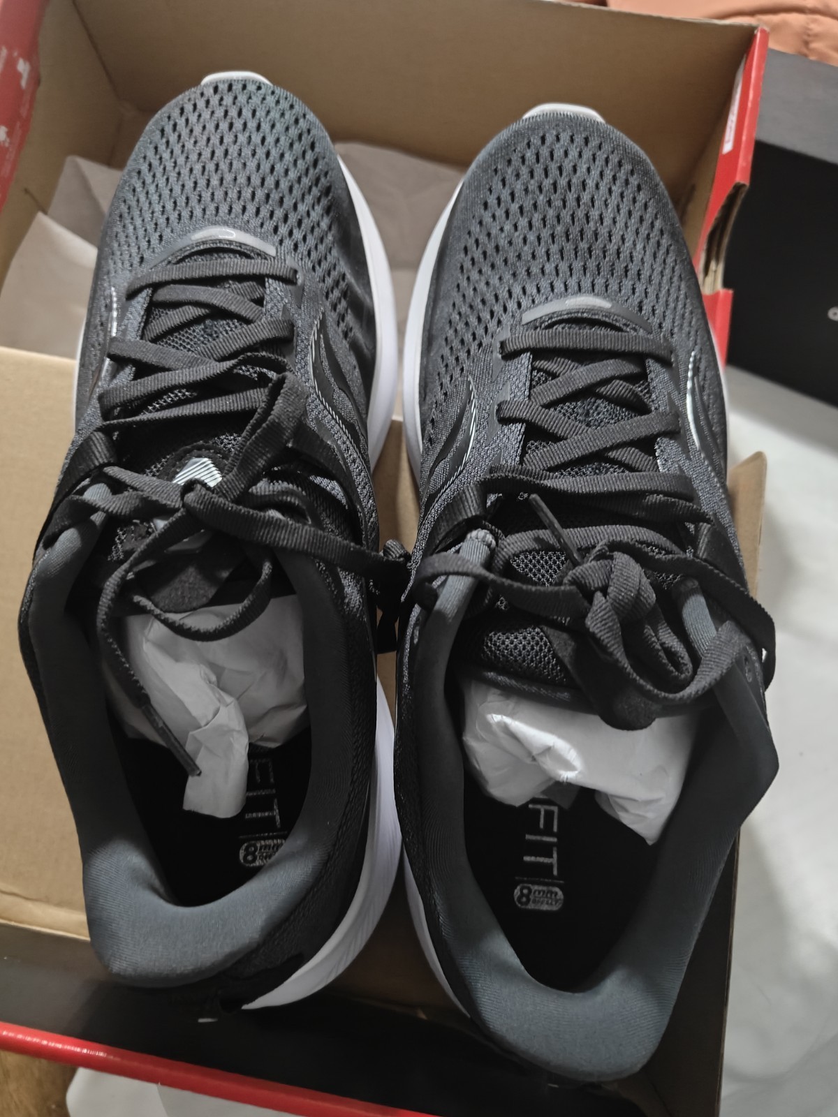 New Saucony Ride 15 Running Shoes Women 11 (Men’s Size 9.5) Black White Color