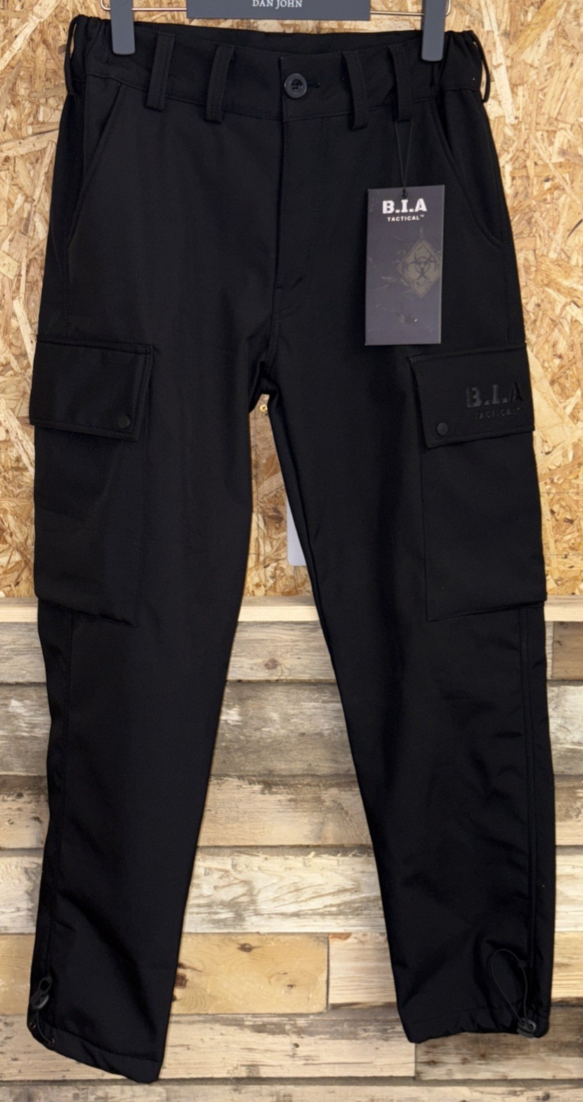B.I.A Tactical Men’s Black / Brown Fleece lined Combat Pants 30,32,36,38,40,42