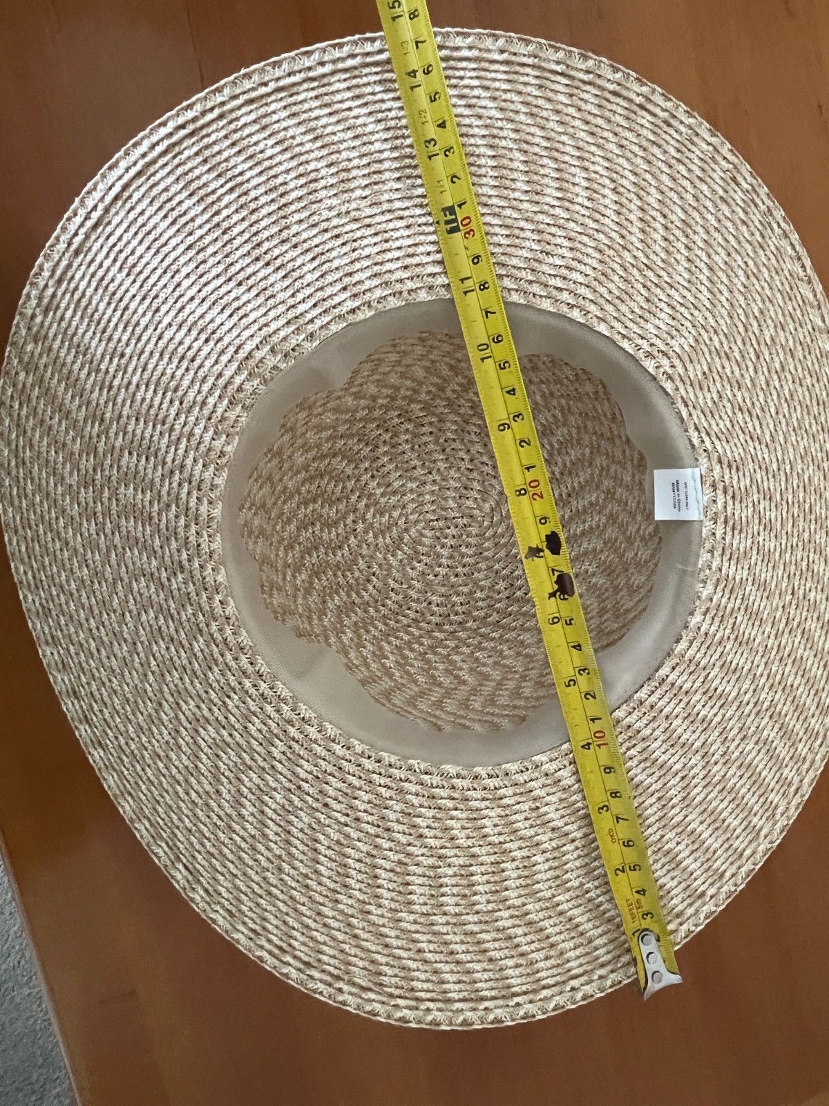 NINE WEST WOMEN’S WIDE BRIM FLOPPY STYLE SUN HAT APPROX. 21-22 IN SIZE M