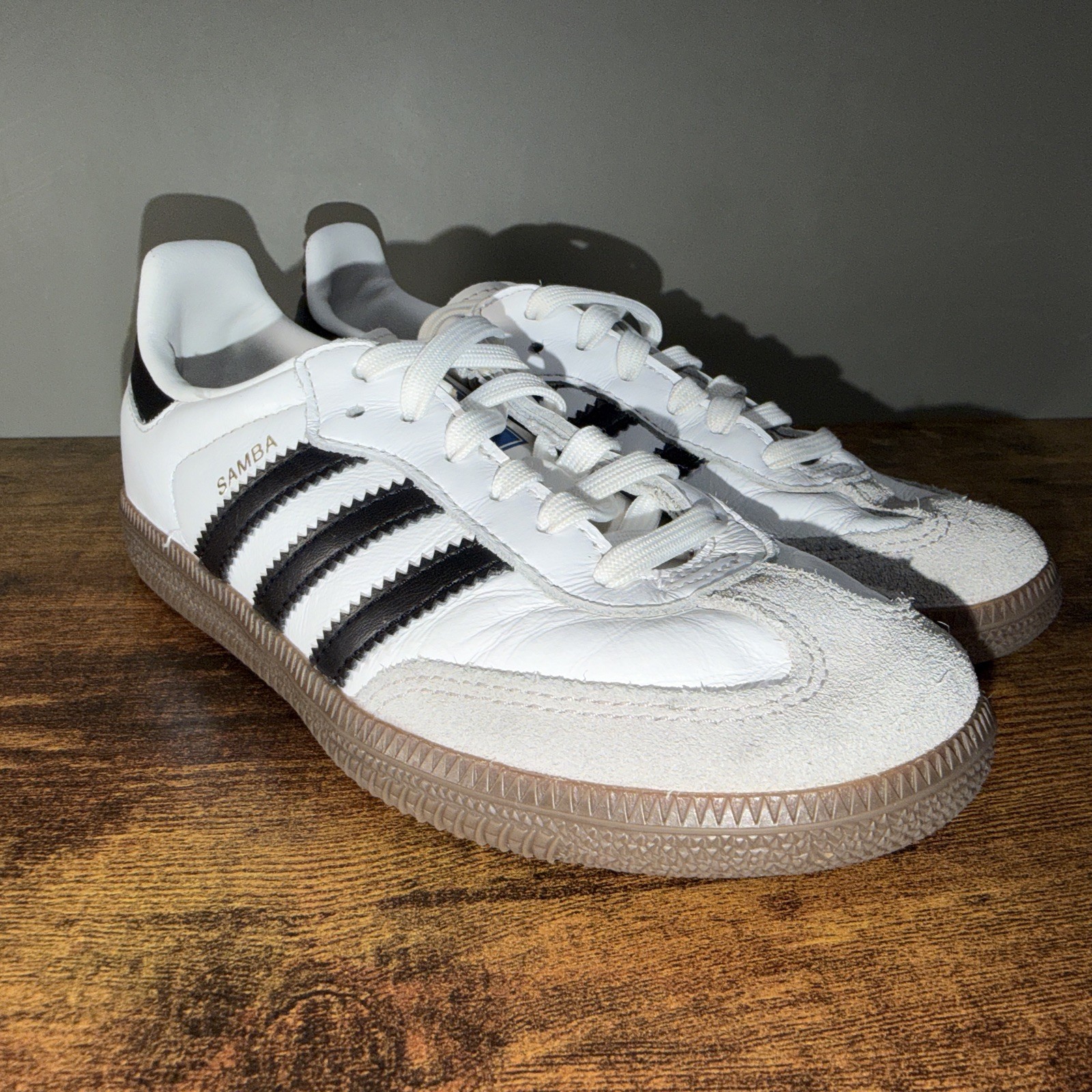 ADIDAS ORIGINALS SAMBA SNEAKERS WHITE/BLACK US KIDS Size 13K
