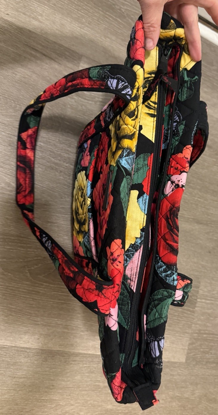 Vera Bradley Get Carried Away Tote Bag Havana Rose RARE Pristine Used