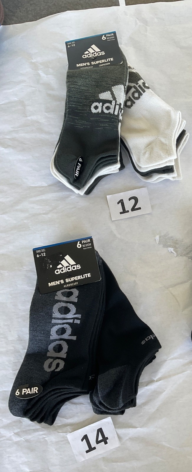 Adidas Low Cut No Show Crew Socks Men New Tags Black Gray White Blue Green