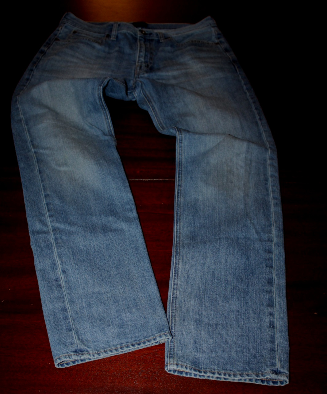 mens J. Crew the sutton straight jeans 32×32 pre-owned medium faded
