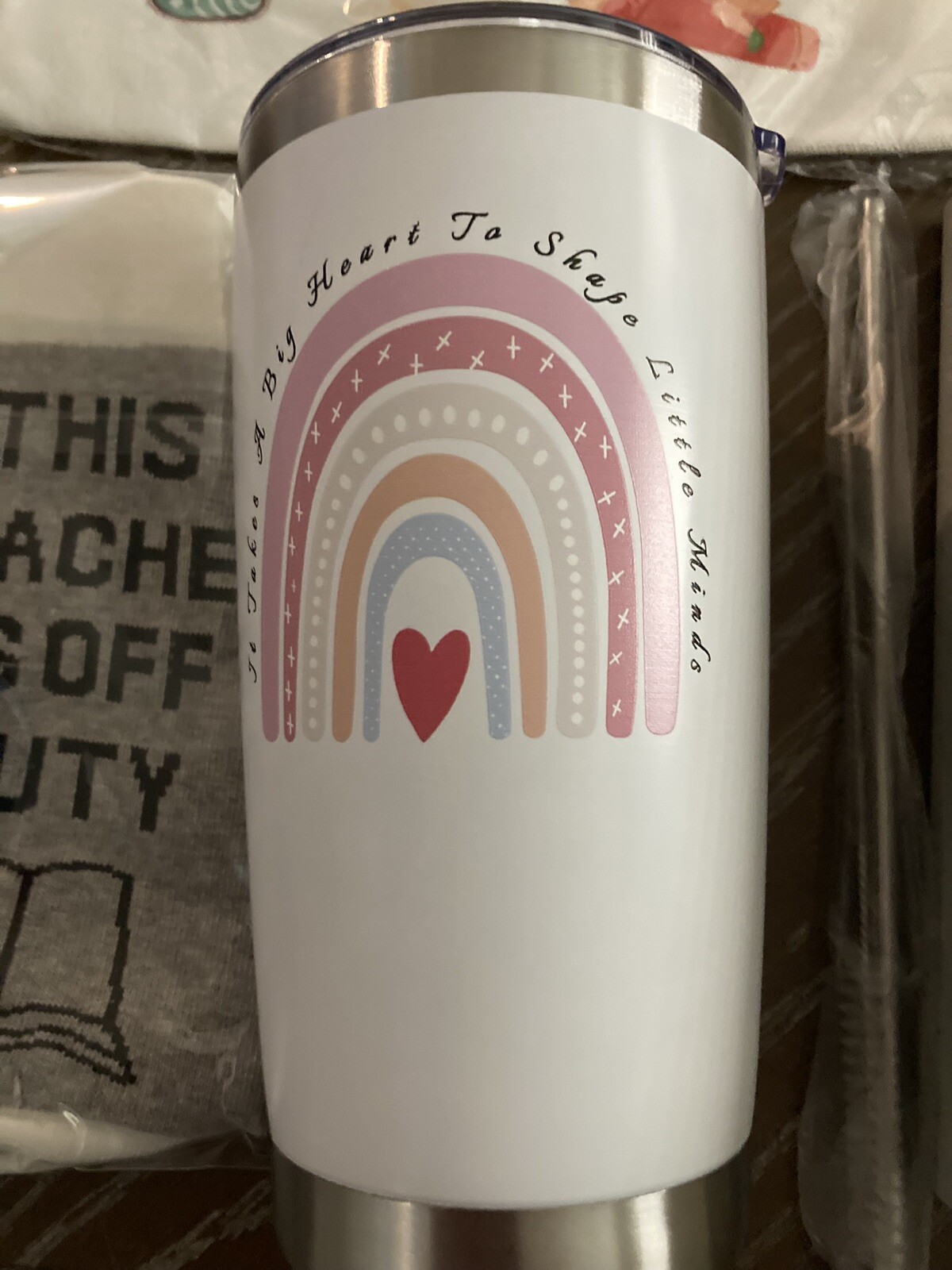 Teacher Survival Kit Appreciation Gift Pencil Pouch Cosmetic Socks Thermal Cup