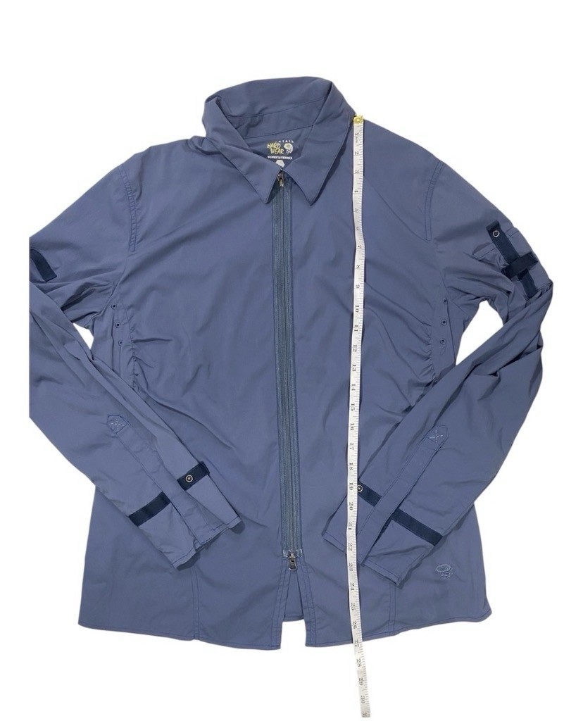 Mountain Hardwear Women’s 10 Lightweight Zip Up Jacket Blue Outdoor Sun/Fishing