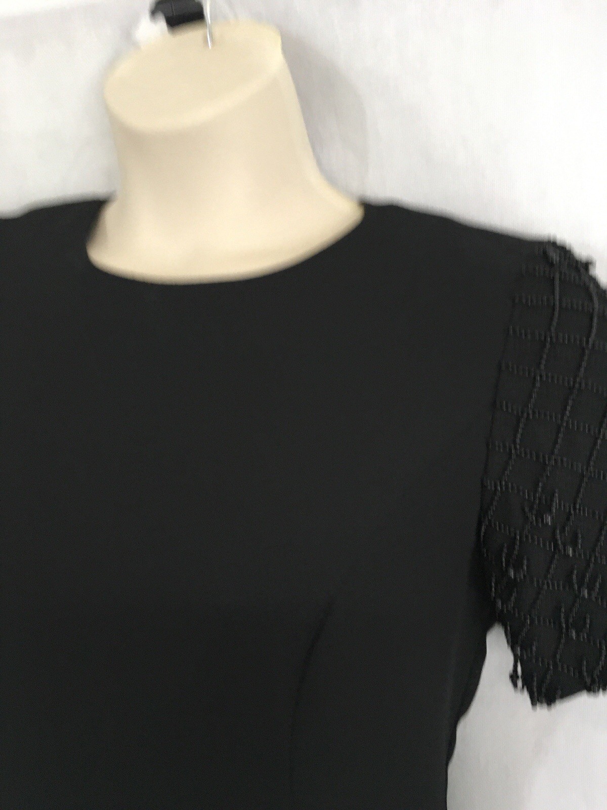 JESSICA HOWARD Petite Woman’s Beaded Little Black Dress Size 8P