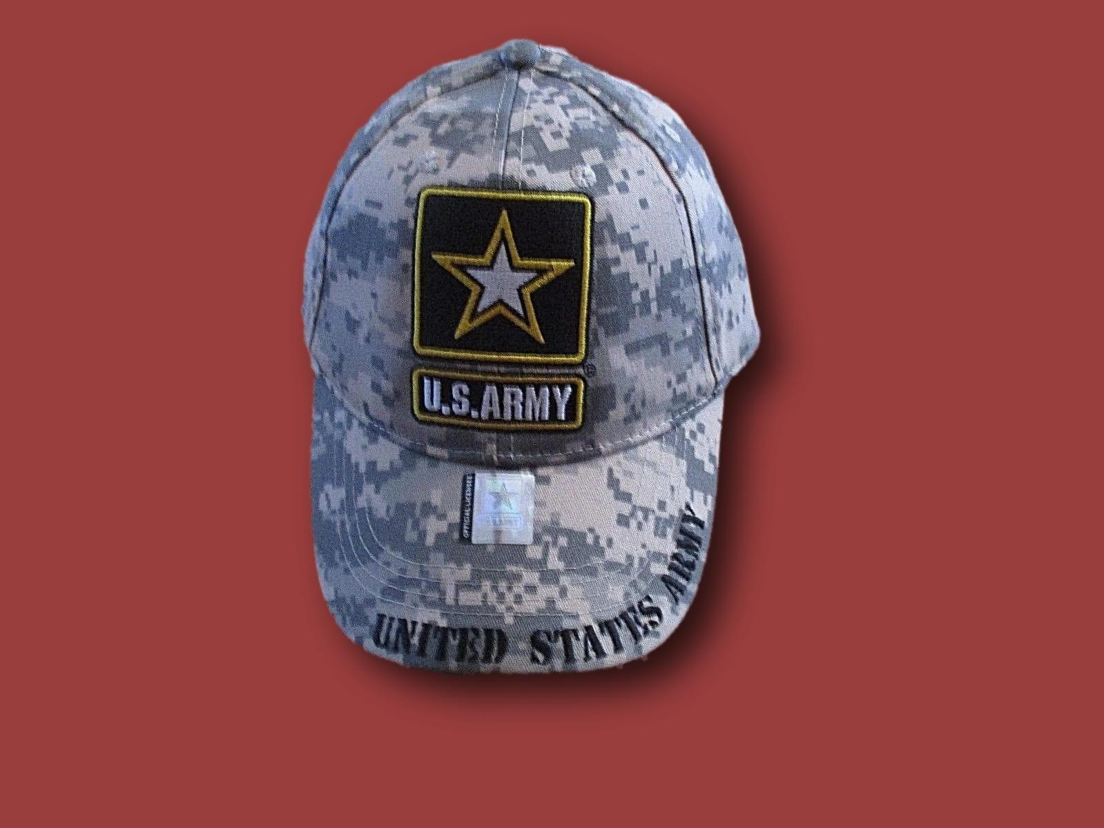 U.S ARMY STAR LOGO CAMOUFLAGE HAT CAP OFFICIAL LICENSED PRODUCT