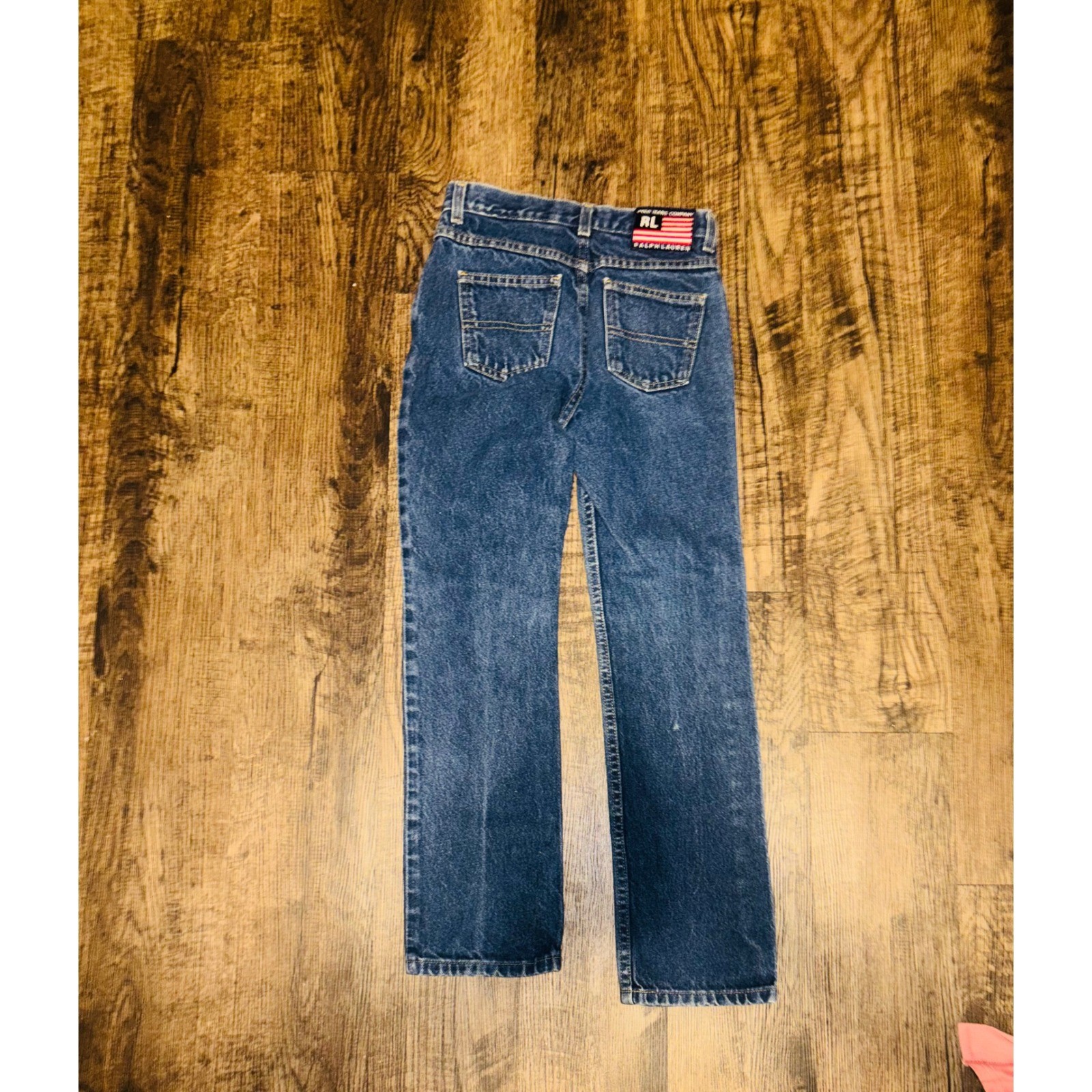 Polo Jeans Co Ralph Lauren Boys Size 10 Medium Wash Straight Leg Denim Jeans RL