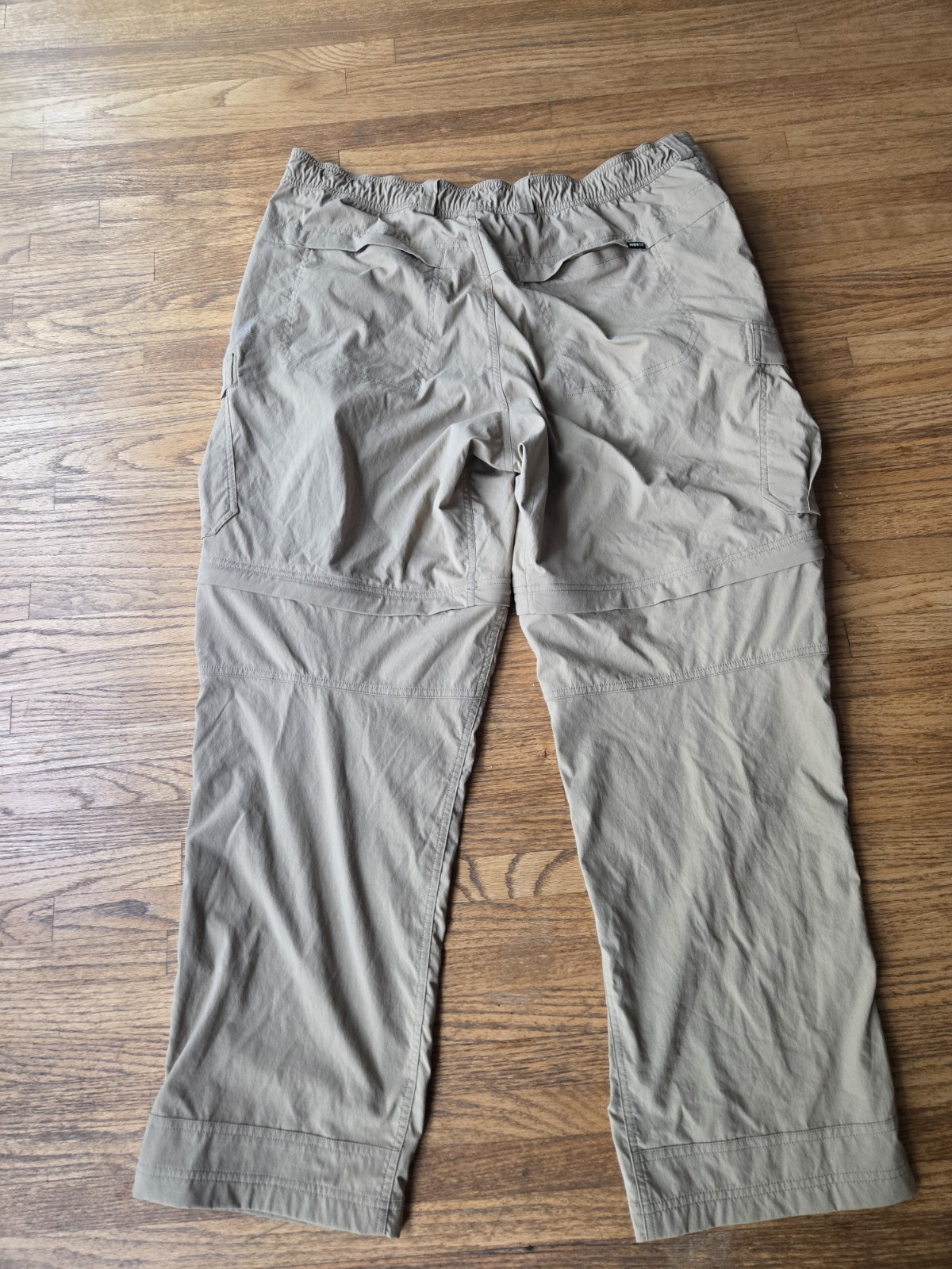 REI Co-op Pants Mens 40×32 Brown Nylon Stretch Convertible Cargo Hiking Outdoor