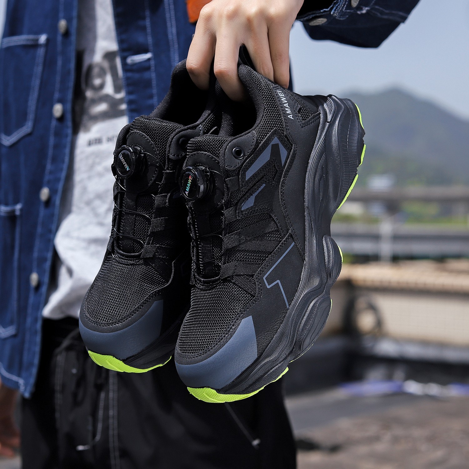 Men’s Safety Work Shoes Breathable Puncture Proof Shoes Non-slip Work Sneaker