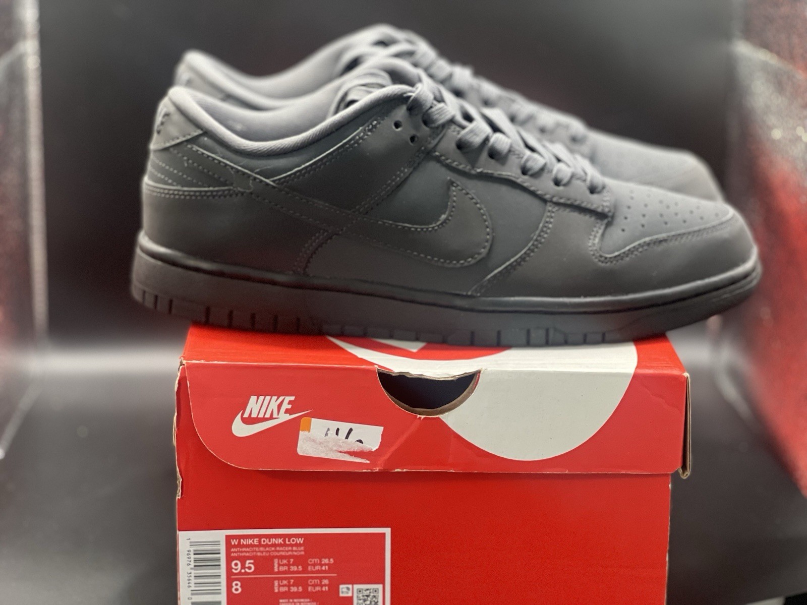 Nike Dunk Low “Anthracite” Triple Grey Reflective W9.5/M8 Anthracite/Black-Racer