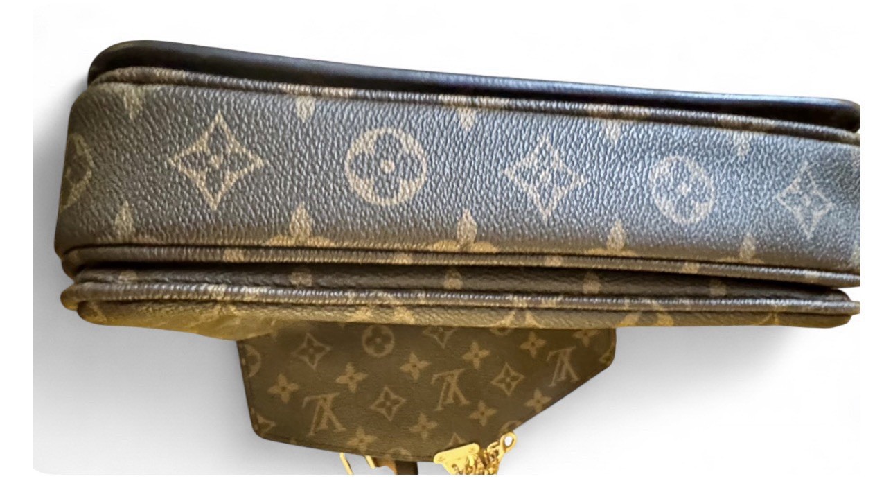 Louis Vuitton Pochette Metis Monogram Braided Handle Crossbody Bag Chain Strap⁠