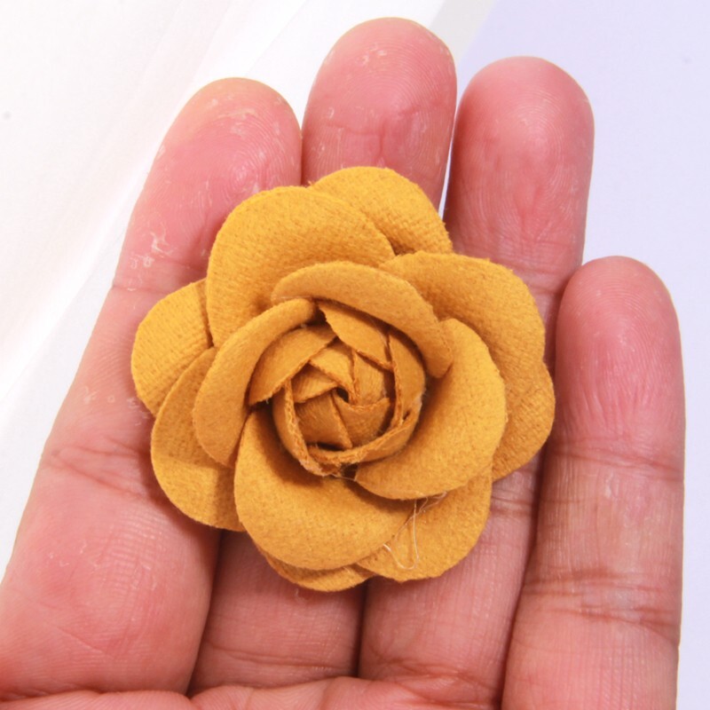 4cm Camellia Flower for Baby Girls Hair Accessories Heads Home Decor Marriage We