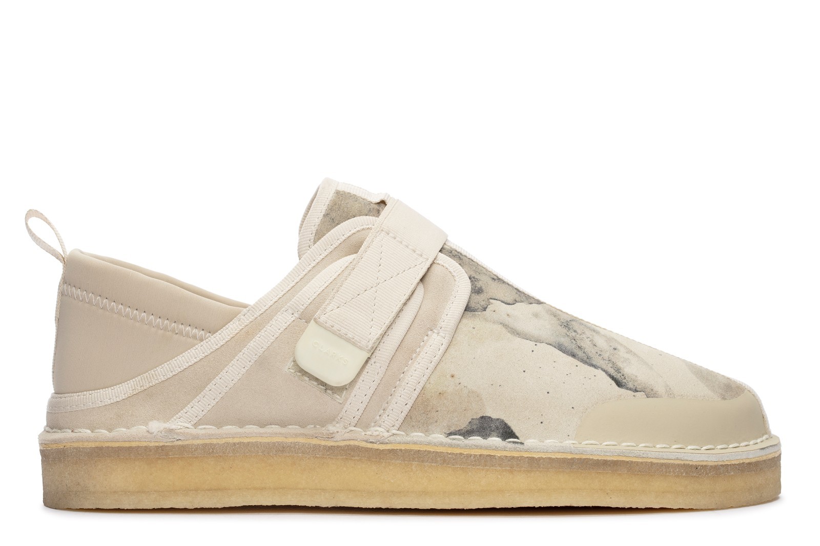 Clarks Originals Mens Trek Taiyo Off White Camo Suede Casual Shoes 26166286