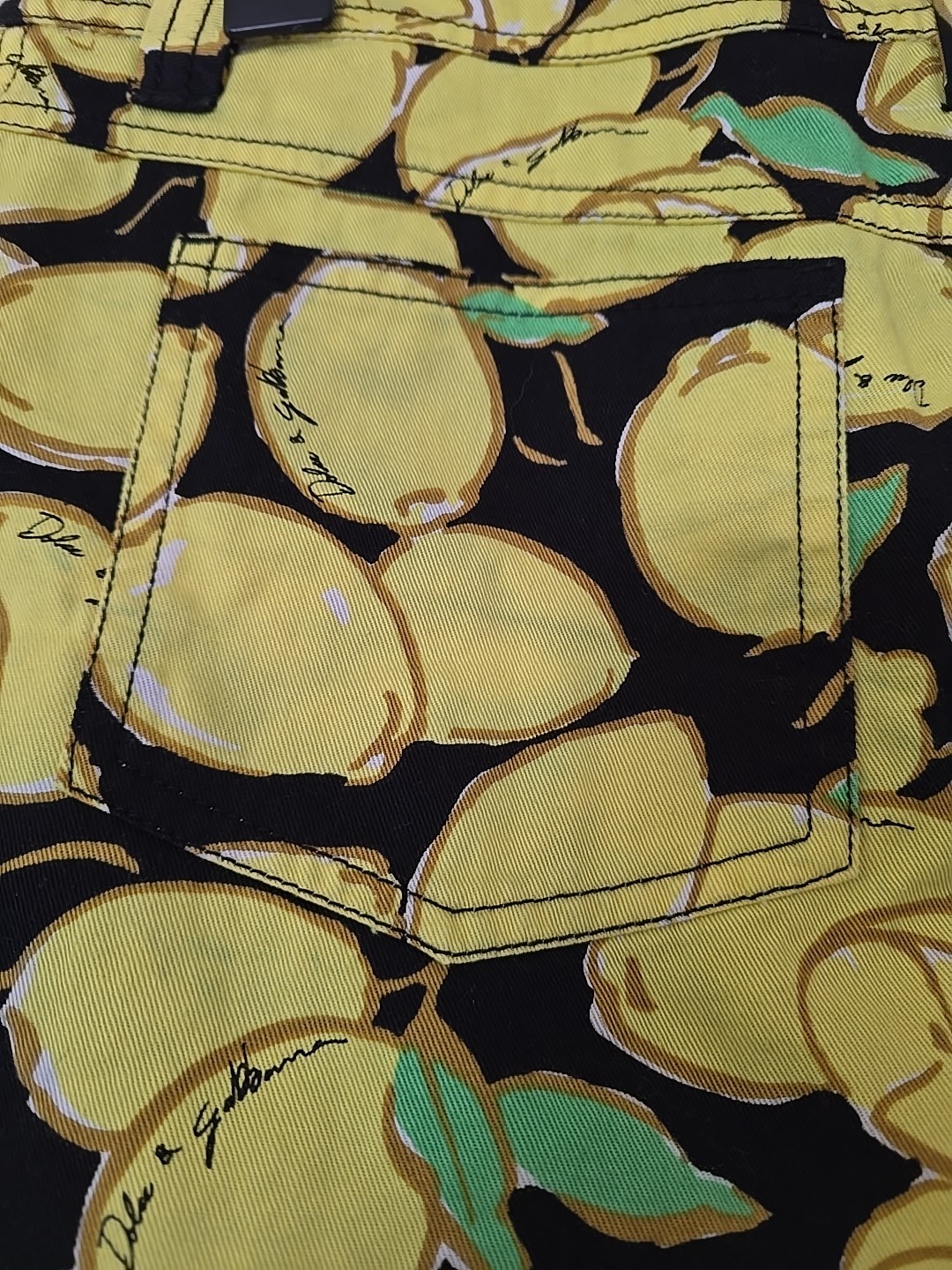 Dolce & Gabbana Beachwear Lemon Print Mini Skirt Size M Made In Italy Authentic