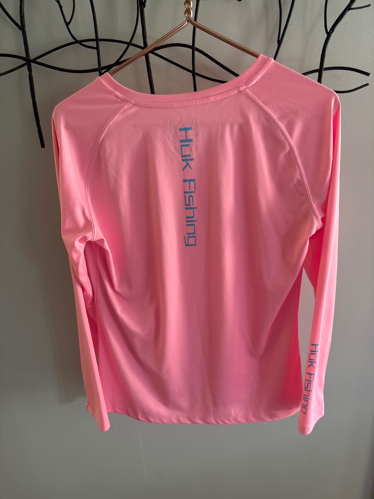 Huk Performance Fishing Shirt Long Sleeve V-neck Women’s sz L EUC