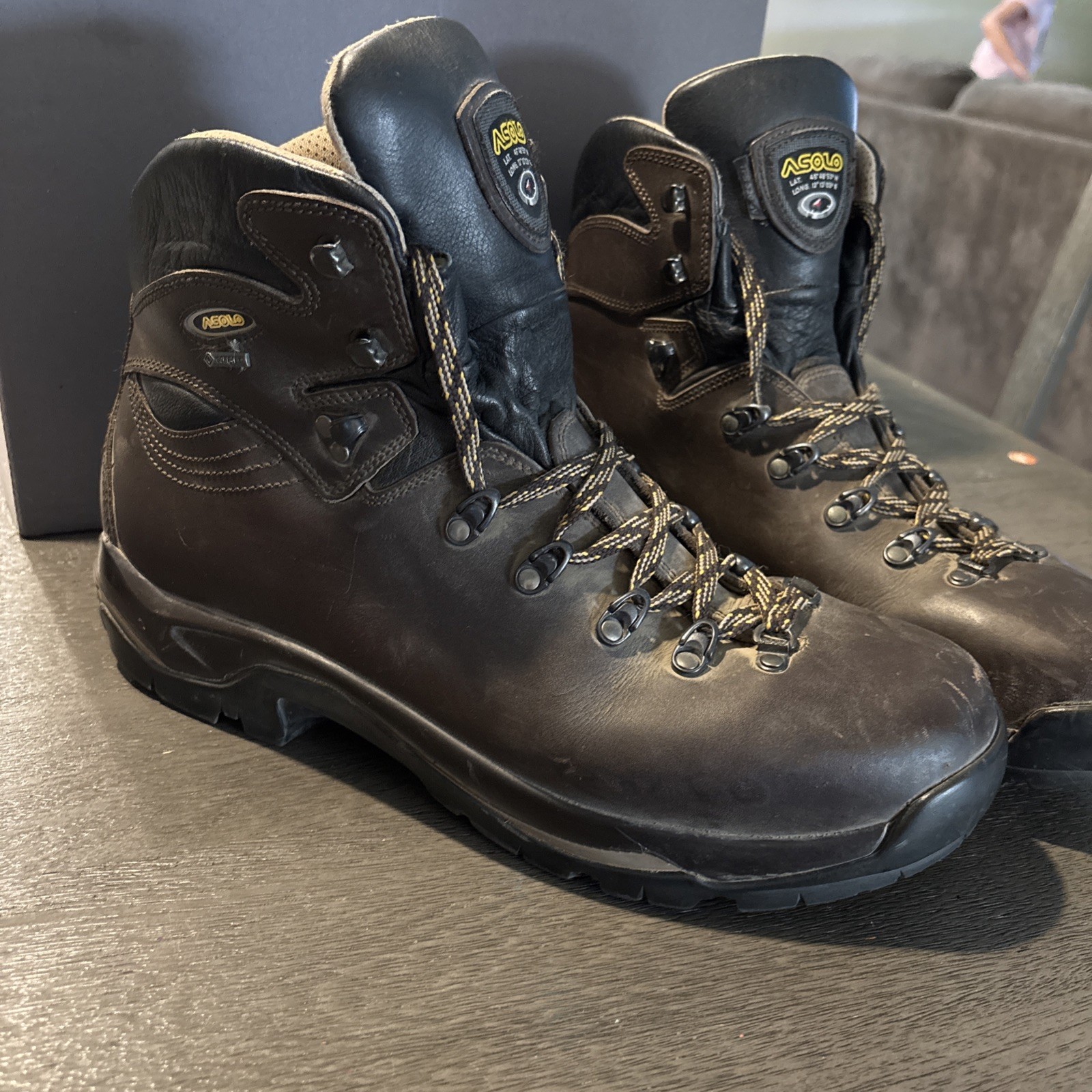 ASOLO TPS 520 GV EVO GTX Hiking Backpacking Outdoor Camping Mens Size 14 Boots