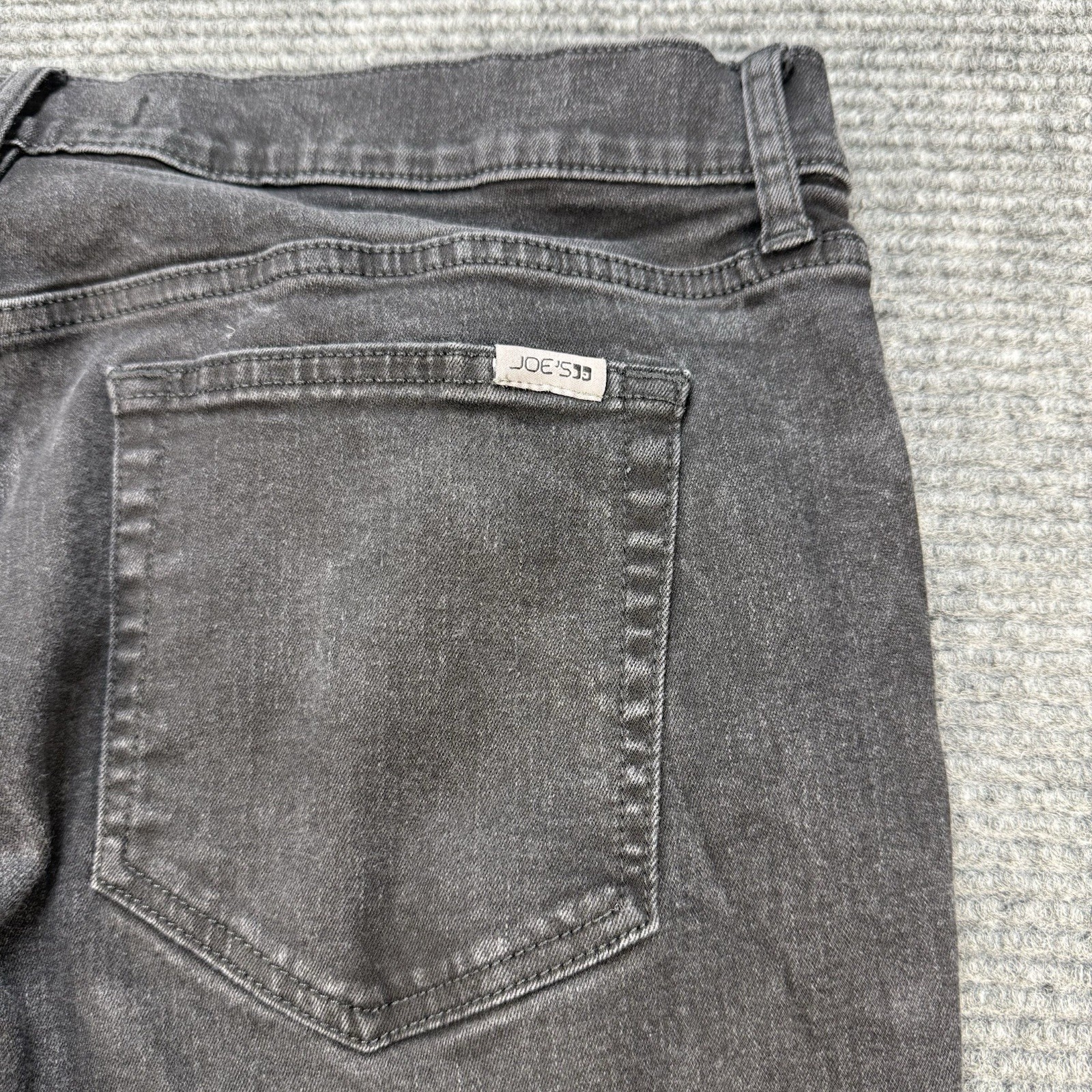 Joe’s Jeans Mens 38×31 Black Washed Marble Straight Fit Denim